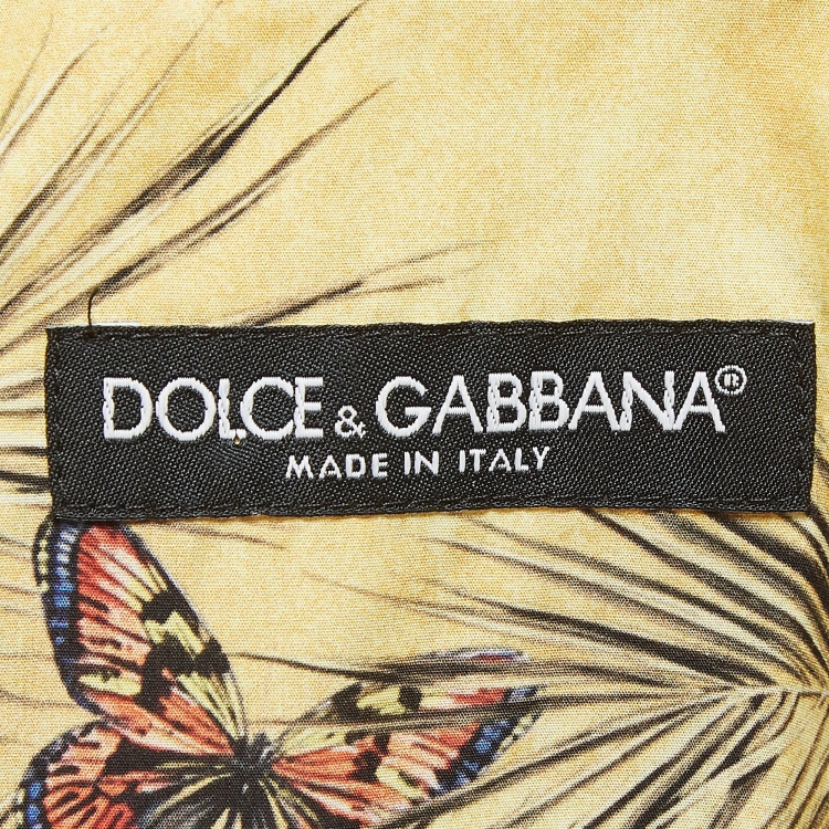 Pre Owned Dolce & Gabbana Multicolor Hawaiian Print Cotton Shirt XS