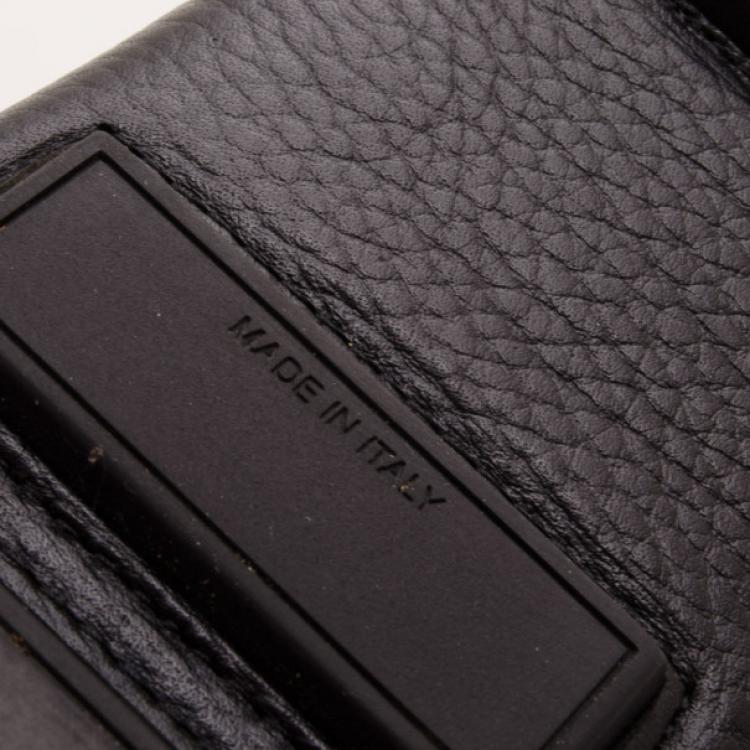 Pre Owned Dolce and Gabbana Black Leather Loafers Size 44