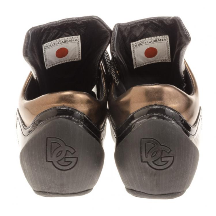 مملوكة مسبقًا Dolce and Gabbana Metallic Limited Edition Sneakers Size 42.5