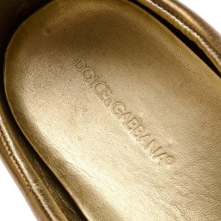 Pre Owned Dolce and Gabbana Black Patent Sneakers Size 42