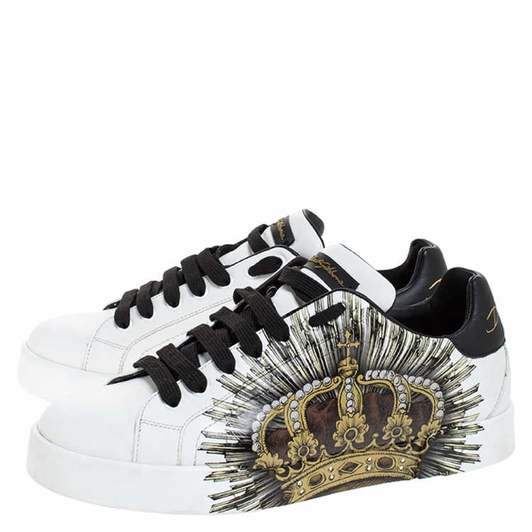 dolce and gabbana printed sneakers