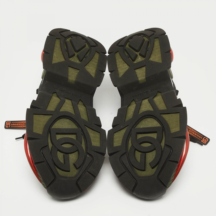 مملوكة مسبقًا Dolce & Gabbana Multicolor Leather and Nylon Airmaster Sneakers Size 43