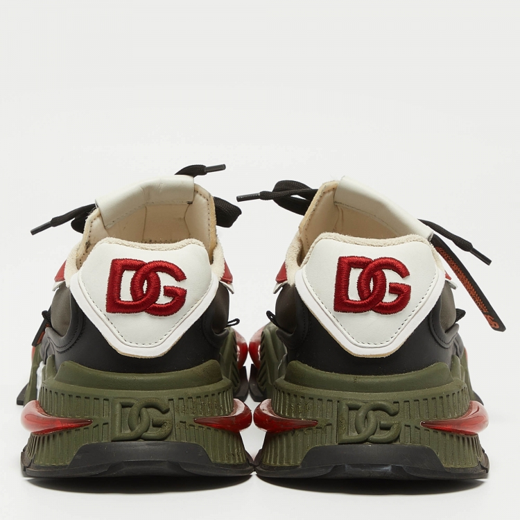 مملوكة مسبقًا Dolce & Gabbana Multicolor Leather and Nylon Airmaster Sneakers Size 43