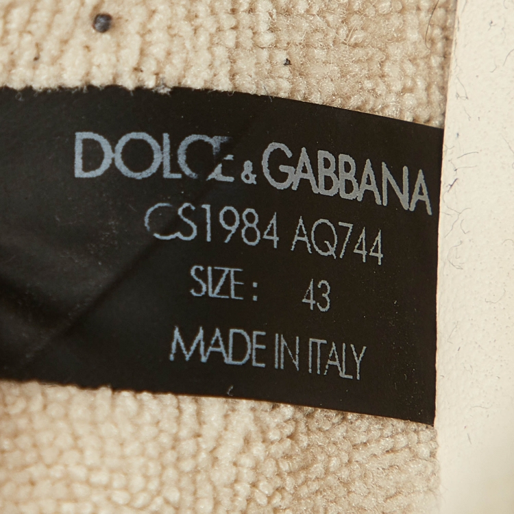 مملوكة مسبقًا Dolce & Gabbana Multicolor Leather and Nylon Airmaster Sneakers Size 43