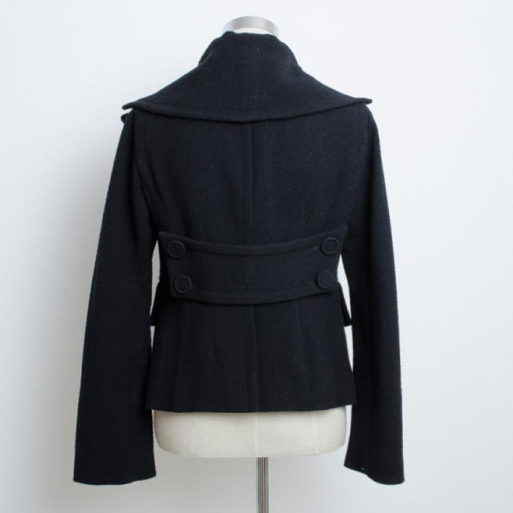 Pre Owned Donna Karan Collection Black Wool Jacket 