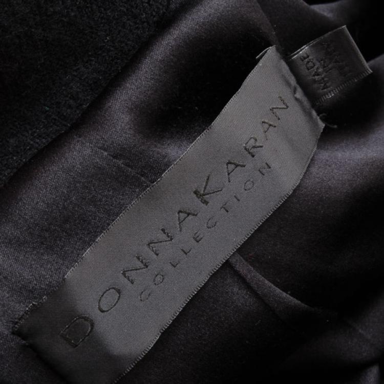 Pre Owned Donna Karan Collection Black Wool Jacket 