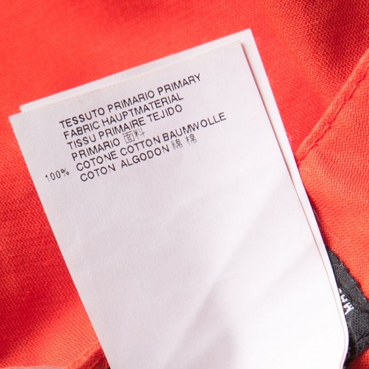 Pre Owned Dsquared2 Orange Overdyed Cotton Chino Trousers XXL