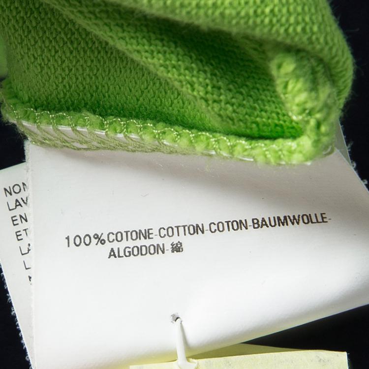 Pre Owned Dsquared2 Chic Steve Green Honey Comb Knit Polo Shirt XXL