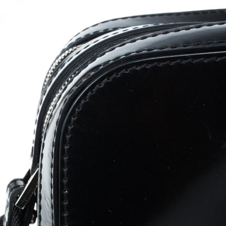 Pre Owned Dsquared2 Black Leather Men Travel Bag