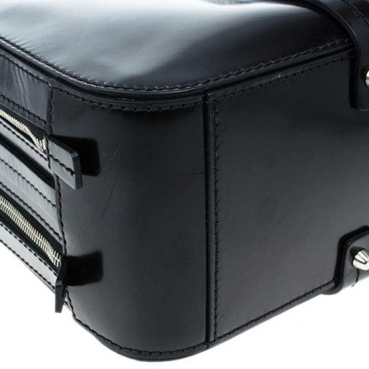 Pre Owned Dsquared2 Black Leather Men Travel Bag