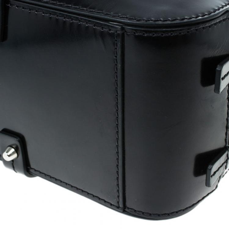 Pre Owned Dsquared2 Black Leather Men Travel Bag