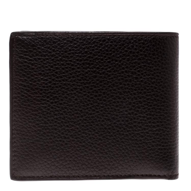 Pre Owned Alfred Dunhill dark Brown Leather Bifold Wallet