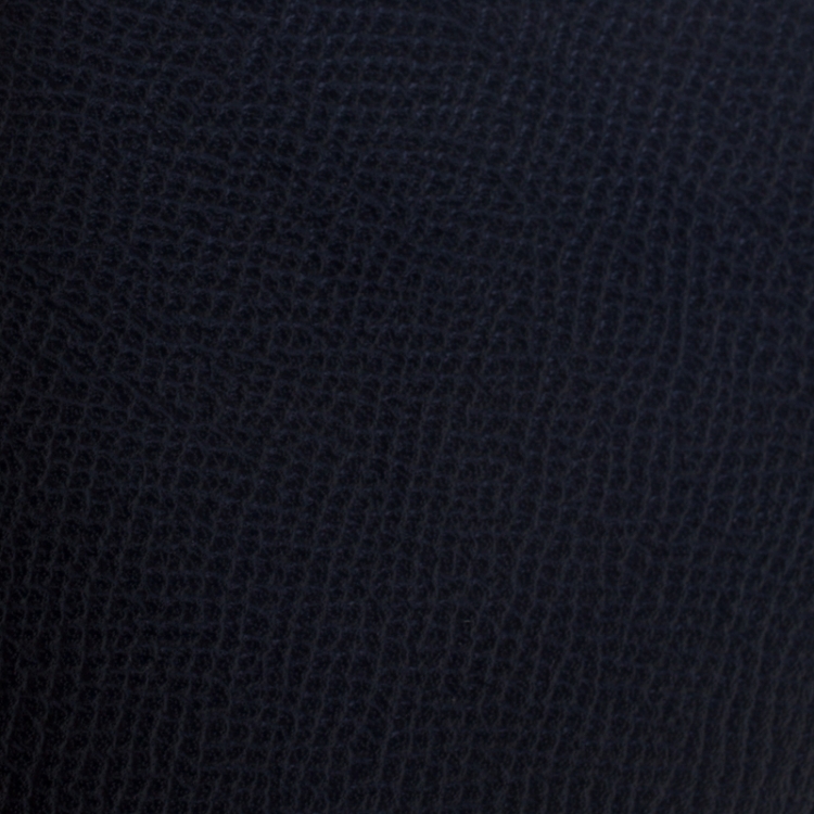 Pre Owned Dunhill Dark Blue Leather Bourdon Bifold Wallet