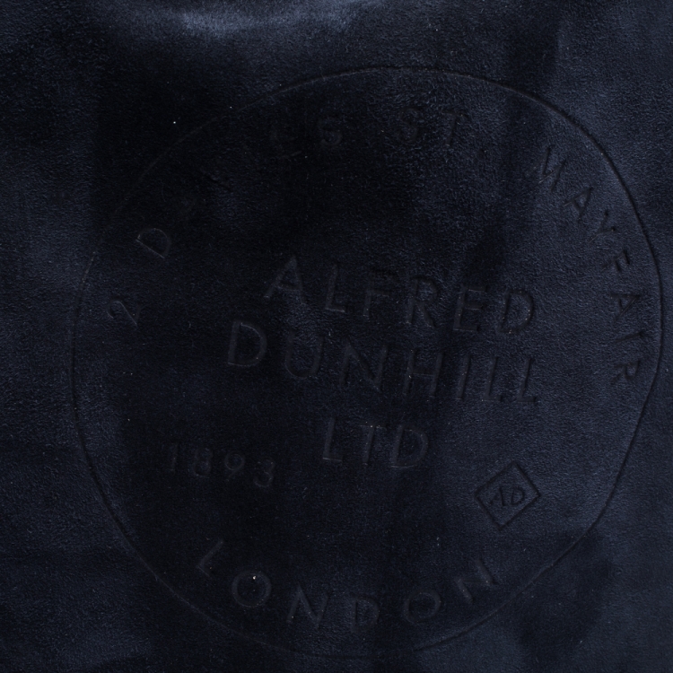Pre Owned Dunhill Midnight Blue Suede Chiltern Drawstring Backpack