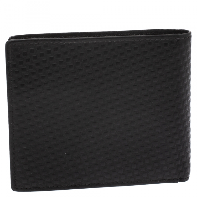 Pre Owned Dunhill Black Chassis Leather Bifold Wallet