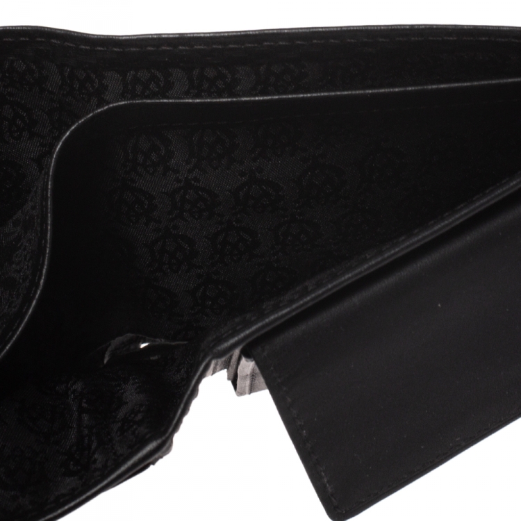 Pre Owned Dunhill Black Chassis Leather Bifold Wallet
