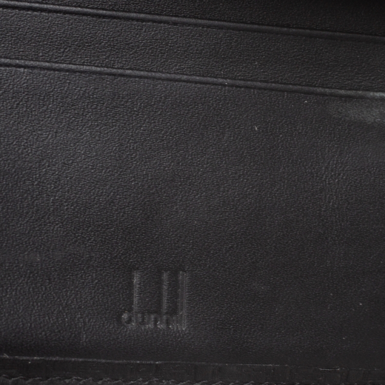 Pre Owned Dunhill Black Chassis Leather Bifold Wallet