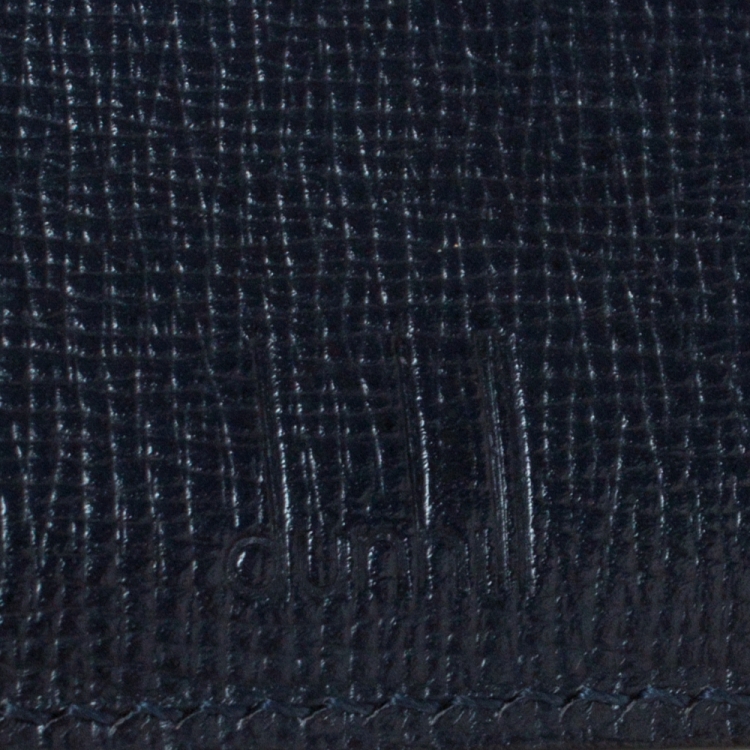 Pre Owned Dunhill Blue Leather Card Holder
