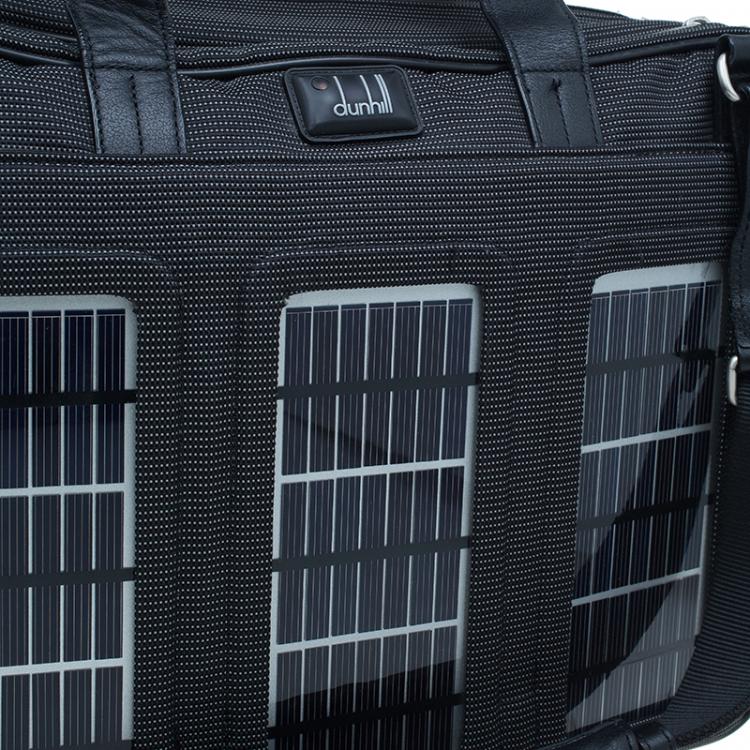 Pre Owned Dunhill Black Nylon Avorities Solar Panel Messenger Bag