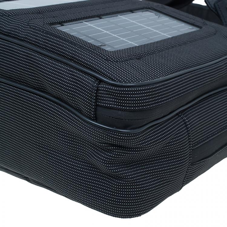 Pre Owned Dunhill Black Nylon Avorities Solar Panel Messenger Bag