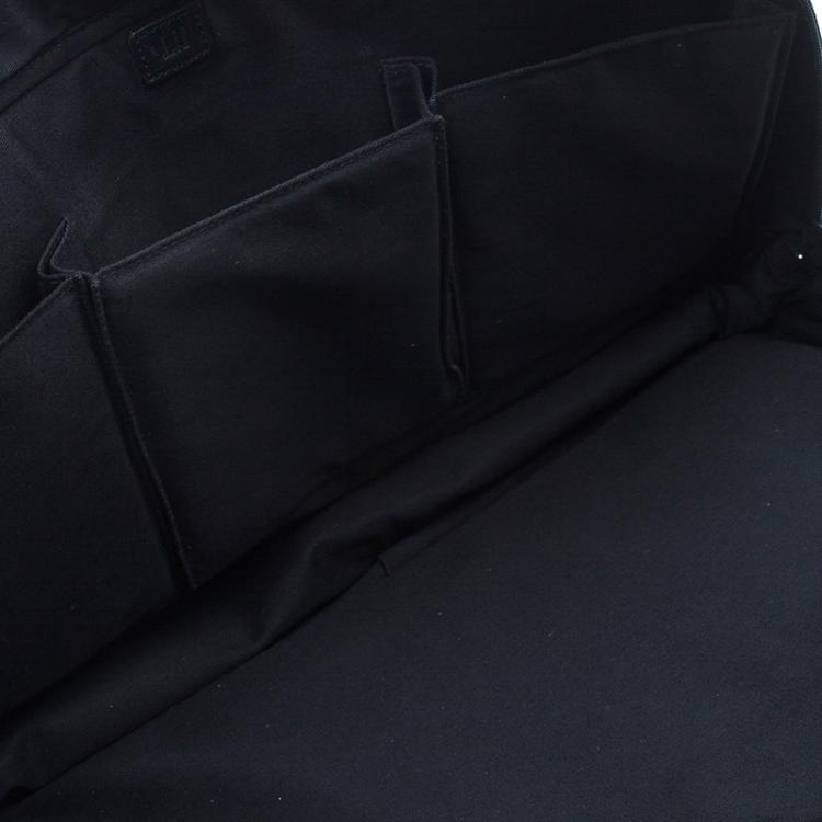 Pre Owned Dunhill Black Nylon Avorities Solar Panel Messenger Bag