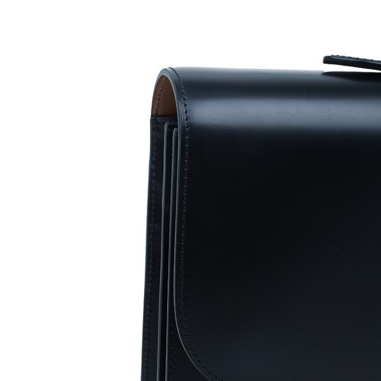 Pre Owned Dunhill Black Leather Confidential Briefcase
