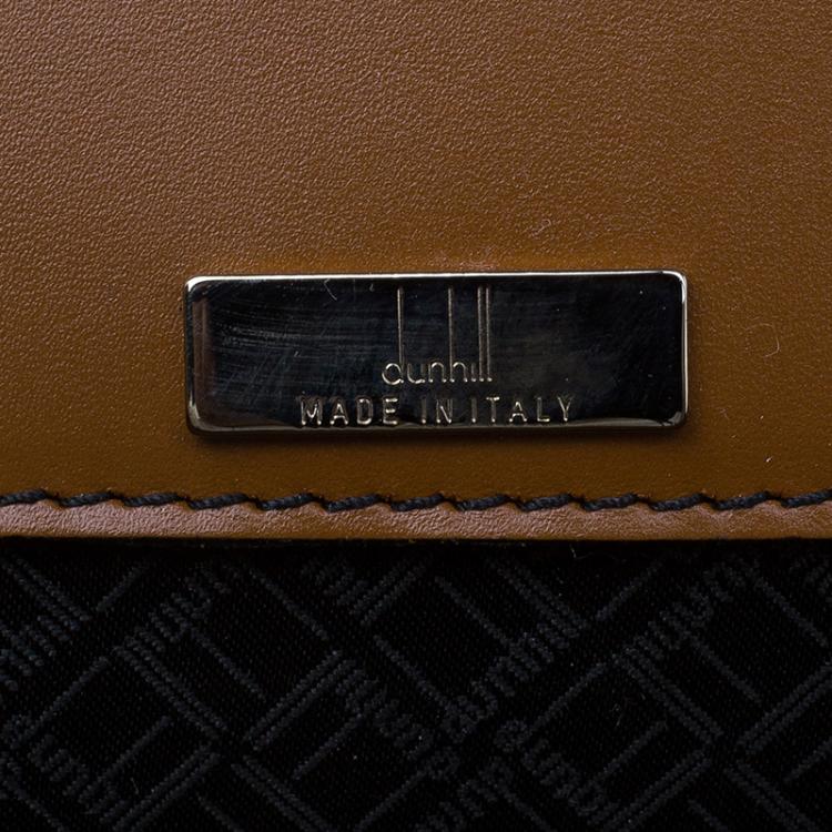 Pre Owned Dunhill Black Leather Confidential Briefcase