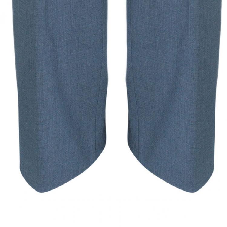 Pre Owned Emporio Armani Grey Formal Men's Trousers M