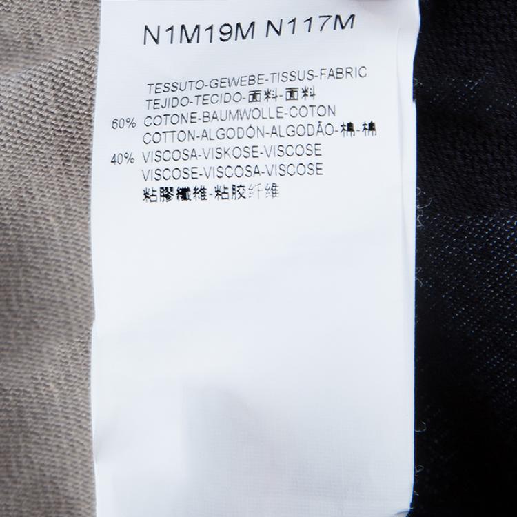 Pre Owned Emporio Armani Color Block  V-Neck Sweater M
