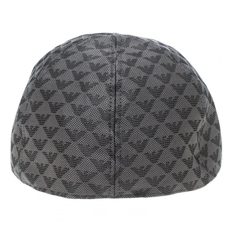 Pre Owned Emporio Armani Navy Blue Logo Detail Baseball Cap M