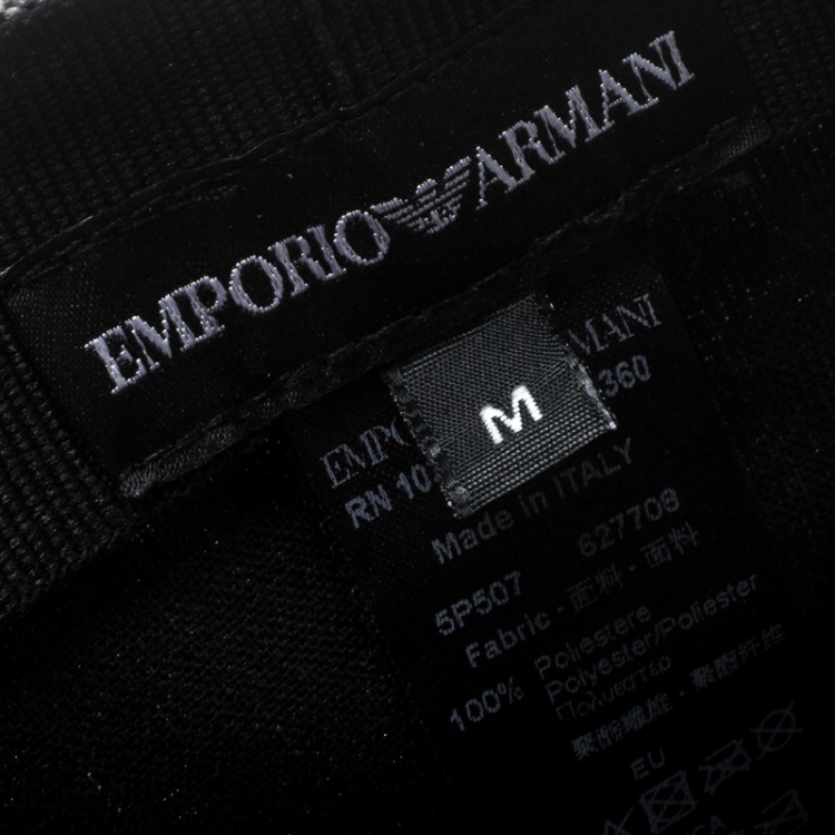 Pre Owned Emporio Armani Navy Blue Logo Detail Baseball Cap M