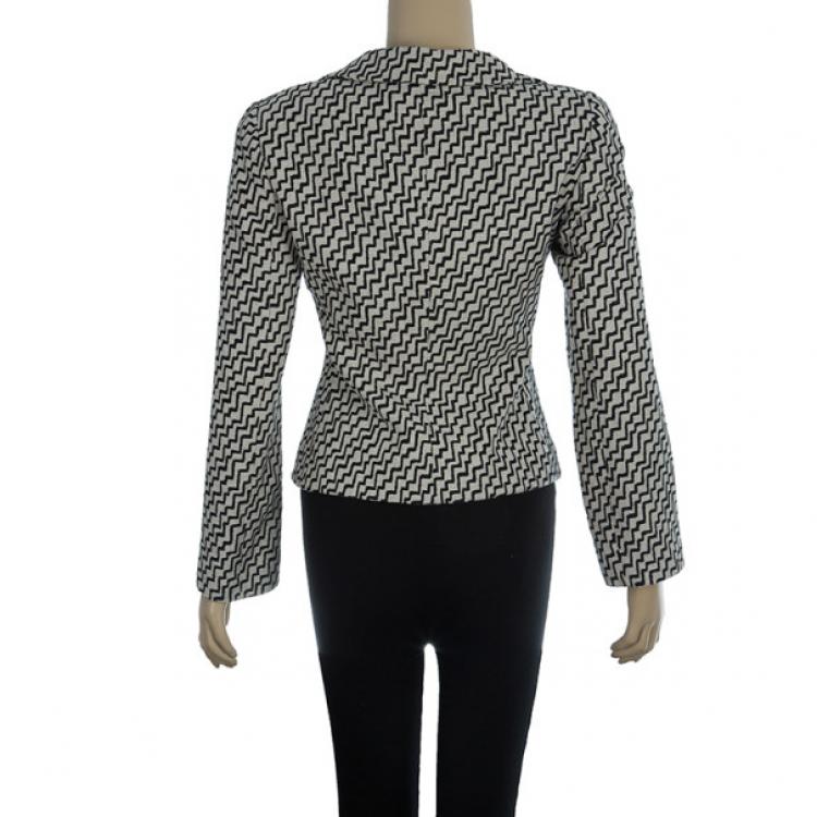 Pre Owned Emporio Armani Zig-Zag Jacket S
