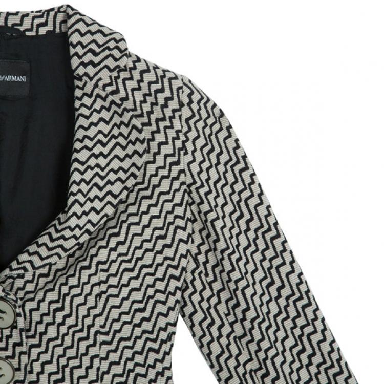 Pre Owned Emporio Armani Zig-Zag Jacket S