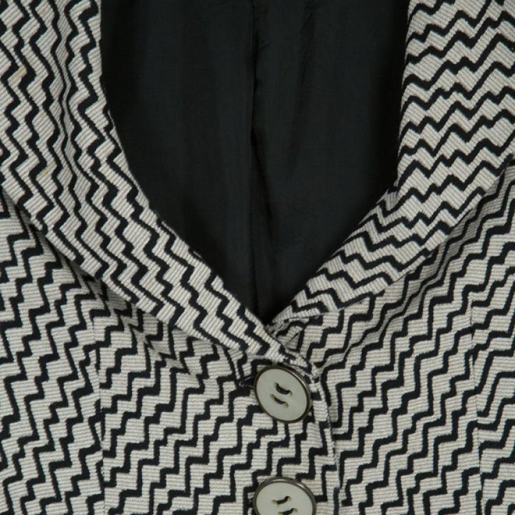 Pre Owned Emporio Armani Zig-Zag Jacket S