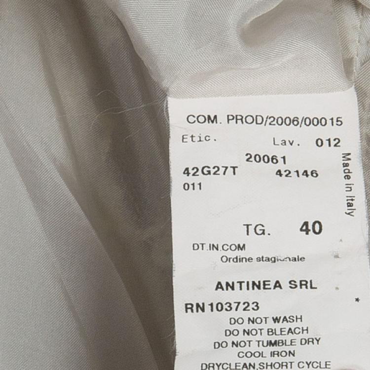 Pre Owned Emporio Armani Lace Textured Jacket S