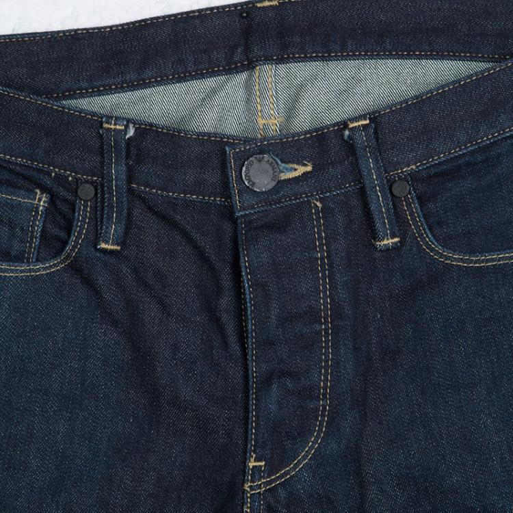 مملوكة مسبقًا Emporio Armani Indigo Dark Wash Denim Robert Super Slim Fit Jeans M