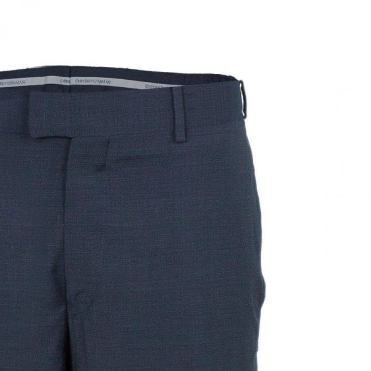 Pre Owned Emporio Armani Charcoal Formal Men's Trousers M