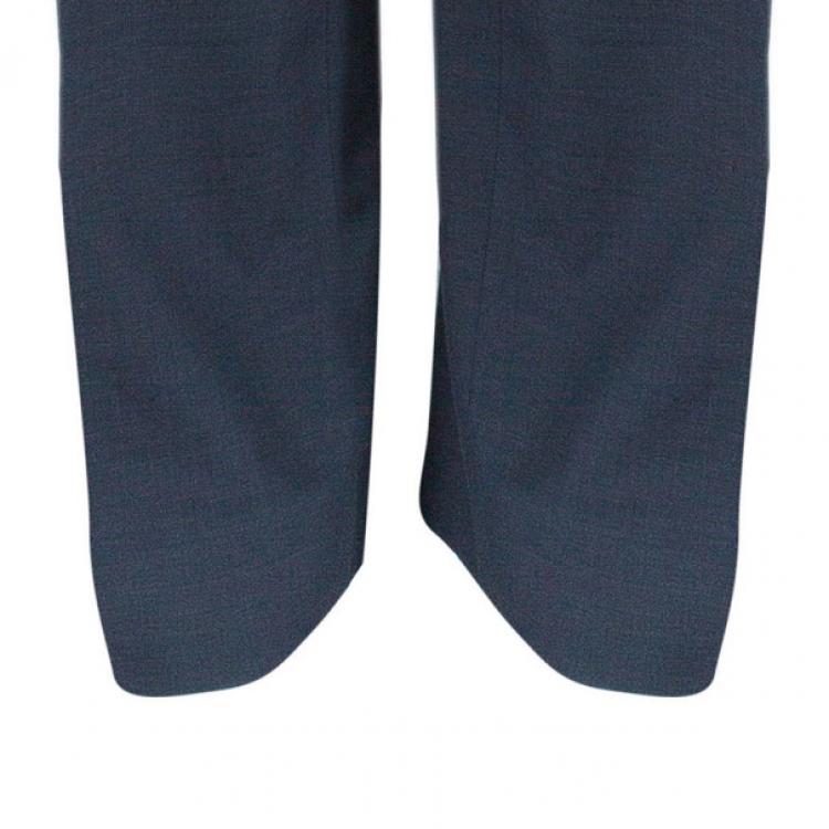 Pre Owned Emporio Armani Charcoal Formal Men's Trousers M