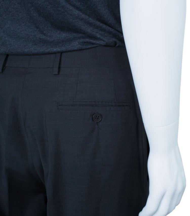 Pre Owned Emporio Armani Charcoal Formal Men's Trousers M