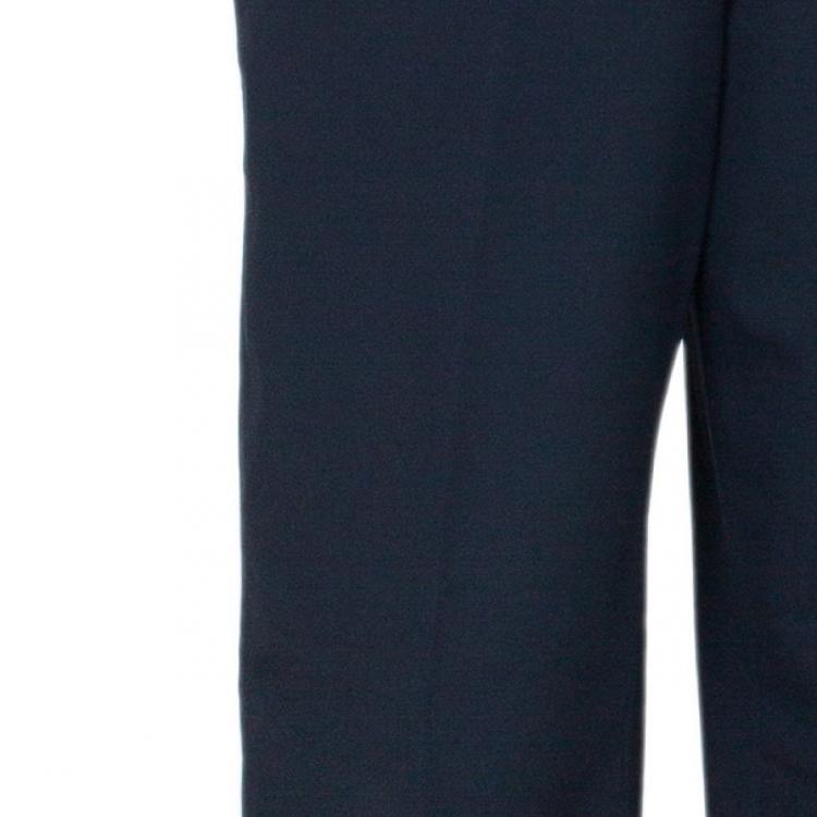 Pre Owned Emporio Armani Black Formal Men's Trousers M