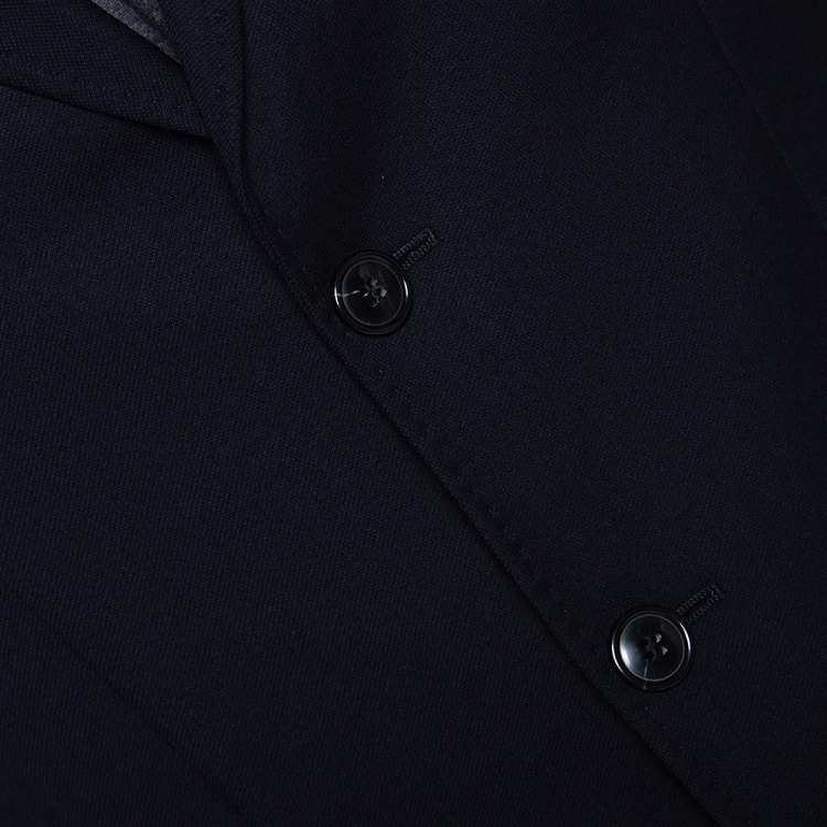 Pre Owned Emporio Armani Navy Blue Wool Napoli Line Suit M