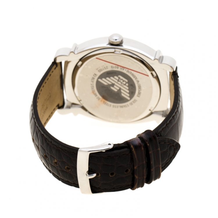 Pre Owned Emporio Armani Bronze Stainless Steel Sportivo Men's Wristwatch 41 mm