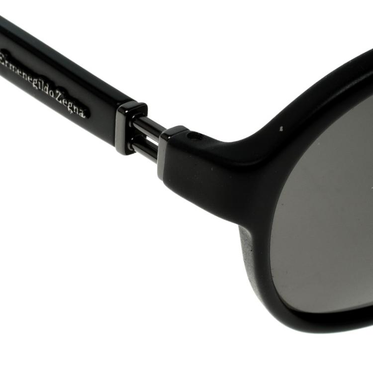 مملوكة مسبقًا Ermenegildo Zegna Black SZ3655 Wayfarer Sunglasses