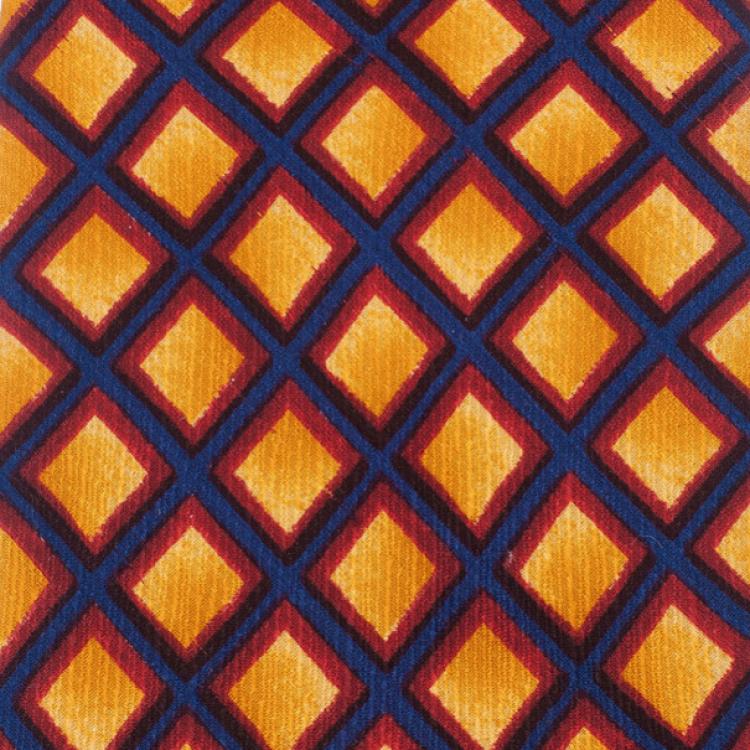 Pre Owned Ermenegildo Zegna Diamond Print Silk Tie