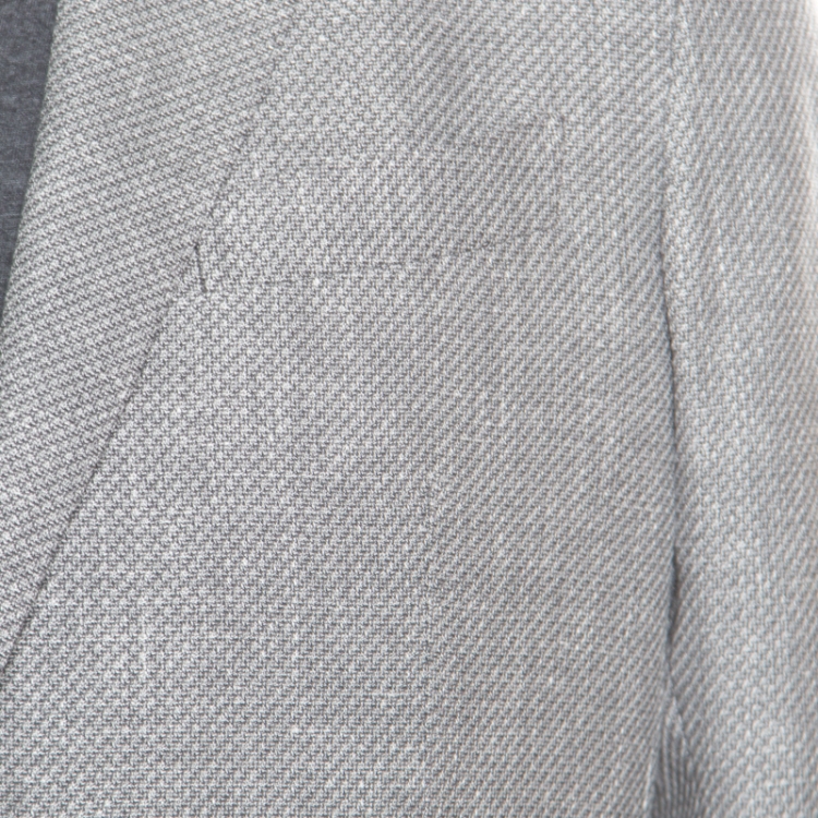 Pre Owned Ermenegildo Zegna Crossover Grey Tailored Blazer L