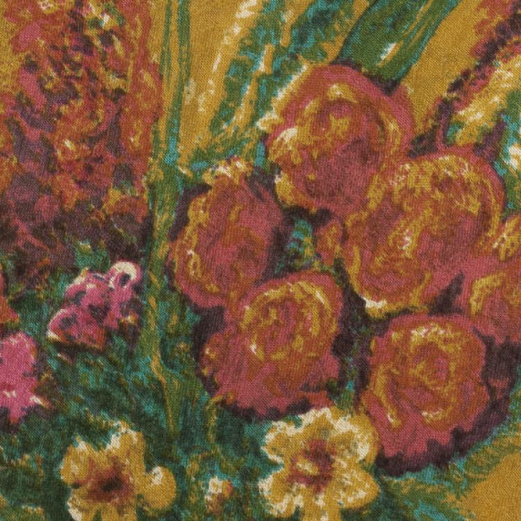 Pre Owned Ermenegildo Zegna Printed Silk Tie