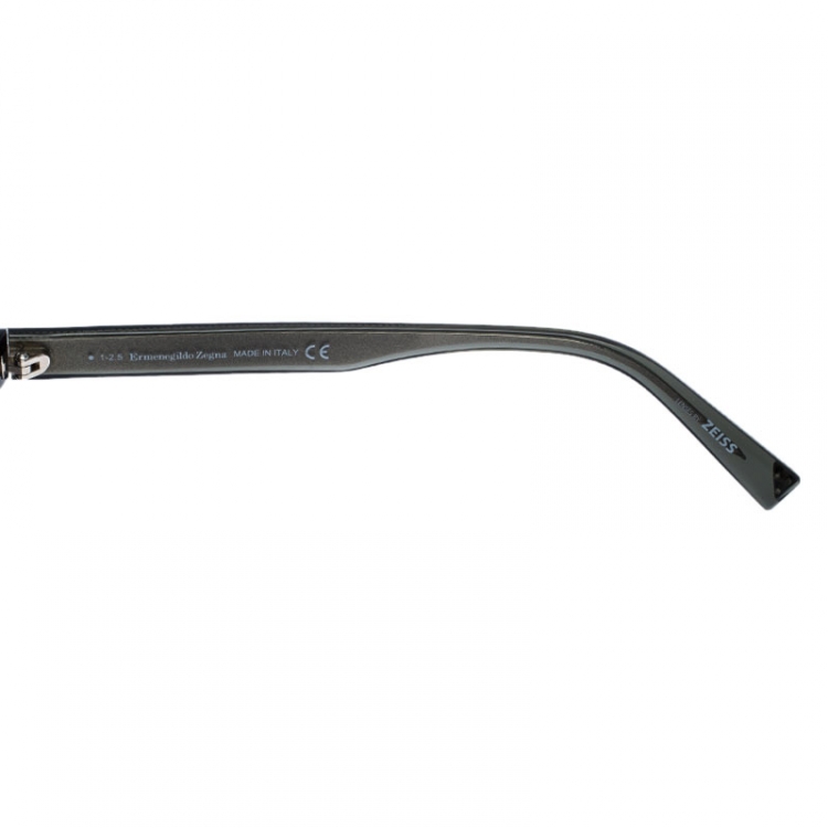 Pre Owned Ermenegildo Zegna Black EZ 0029 Round Sunglasses