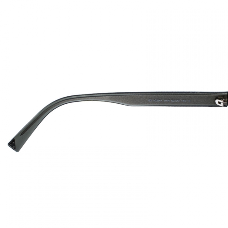 Pre Owned Ermenegildo Zegna Black EZ 0029 Round Sunglasses