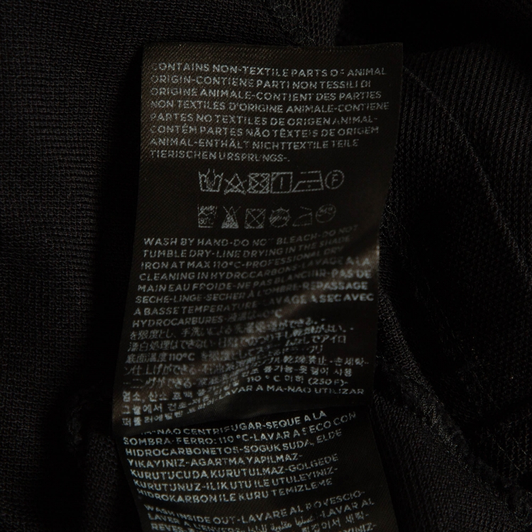 Pre Owned Ermenegildo Zegna Black Pique Jersey Polo T-Shirt XL