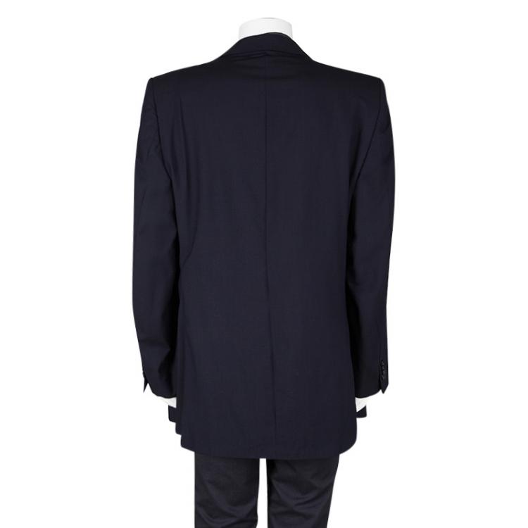 Pre Owned Ermenegildo Zegna Navy Blue Wool High Performance Blazer 6XL